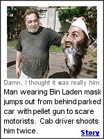 From 2005: A Costa Rica cab driver almost does what our entire army, navy, and air force couldn't do in the past 4 years. The prankster was hospitalized in stable condition