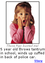 Are teachers overreacting these days?  Calling the cops to control a 5 year old girl?  Read the story and decide.