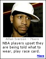 The NBA now requires players to wear business attire when involved in team or league business. Players are calling the ban on bling-bling and hip-hop clothing racially motivated.