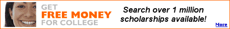 Free money for College. Over a million scholarships are available, all you have to do is find them.  Click here.