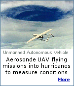 The aircraft known as an Aerosonde, provides detailed observations of the near-surface, high wind hurricane environment, an area too dangerous for manned aircraft.