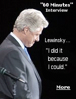 In a bombshell confession, Bill Clinton has told why he had a torrid affair with Monica Lewinsky. ''I did something for the worst possible reason just because I could'', he said of his romps with Lewinsky. ''I think that is just about the most morally indefensible reason anybody could have for doing something  when you do it because you could,'' a contrite Clinton told CBS newsman Dan Rather.