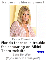 From 2006: Erica Chevillar, 25, is a social studies teacher at West Boca Raton High School. She is also one of about 80 models featured on the Web site of the USA National Bikini team.