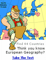Can you find Estonia and Latvia on the European map?  Click to take the test.