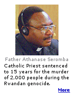 Thousands of Rwandans have turned away from Catholicism, angered and saddened by the complicity of church officials in the 100-day genocide, in which more than 500,000 minority Tutsis were killed by Hutu extremists. What did this holy man do? He locked 2,000 people inside of a church and then burned it down. 