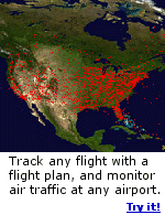 Track any commercial or private flight plan, and see the activity at any airport.  Click here to try it.