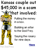 The con artists told the couple that gold coins were buried under their store. After digging, a  box is found. Inside is a letter saying that $70,000 in gold coins are buried a few feet below.  That's when things started to get weird.