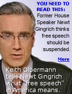 At a First Amendment event in New Hampshire, former House Speaker Newt Gingrich suggests limiting free speech. Keith Olbermann responds on MSNBC's ''Countdown''.