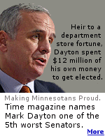 According to Time Magazine, Minnesota's Mark Dayton is one of the 5 least effective Senators. He is not seeking re-election.