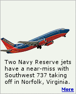 Two Navy Reserve jets had a close call with a Southwest 737 recently, an error on the part of the traffic controller.
