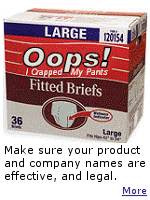Sometimes, perfectly good products fail because they are named poorly.  Can you hear the cashier calling for a price check on these? Click here to learn more.