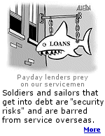 The Pentagon contends financial problems can distract personnel from their duties or make them vulnerable to bribery and treason.