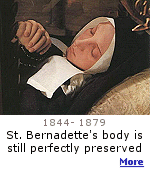 Saint Bernadette looks like she died just recently.