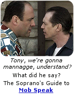 Learn ''Mob Speak'' and talk like the Sopranos.  Click here.
