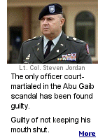 Lt. Col. Steven Jordan was court-martialed for disobeying an order not to discuss what was going on at Iraq's Abu Ghraib prison.