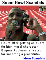 In this Twitter era, it only takes minutes for any incident involving a college or pro athlete to become an illusion-shattering scandal. But it hasn't always been this way. It used to take hourseven daysbefore sordid news wormed its way into the consciousness of sports fans and scandalmongers. And the Super Bowl was never one to be left out.