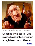 The 49-year-old took the stand before Judge Peter Marshall in DeLand, Massachusetts on Monday to say he never molested anyone back in 1986, but just got drunk and urinated at the side of a car when three people saw him and call the cops.