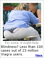 Blindness is a known risk when taking Viagra, but probably for users with both diabetes and cardiovascular disease. 