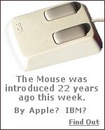 The key to everything was a mouse - a device the size of a bar of soap that you rolled around on the desk beside the computer. Wherever the mouse went on the desk, the pointer went on the screen.