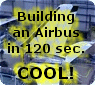 A great time-lapse video showing how an Airbus 320 is built.